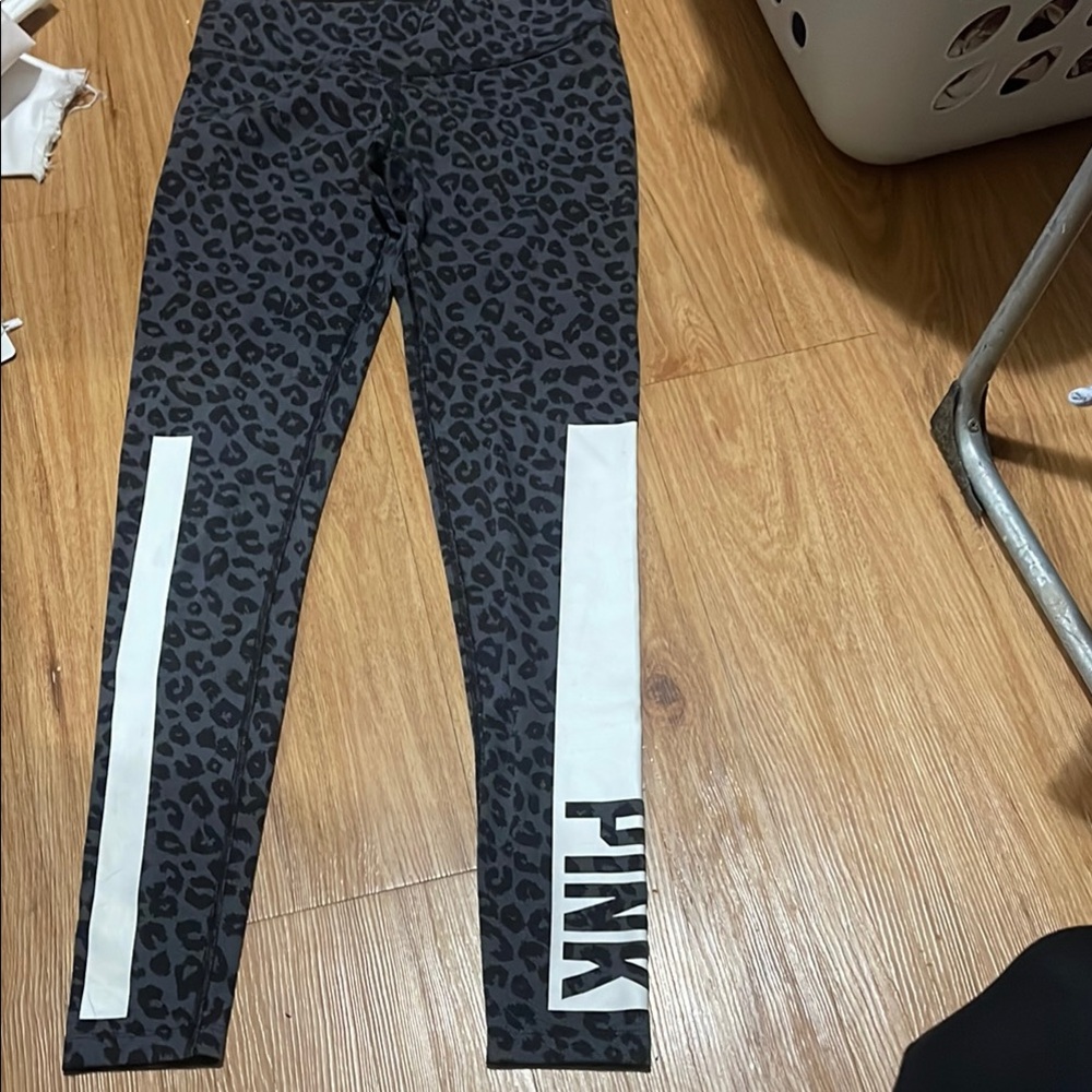 PINK Victoria's Secret Kids Leopard Print Leggings